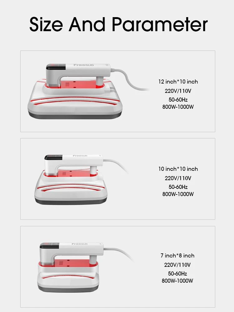 cricut easy press three sizes options